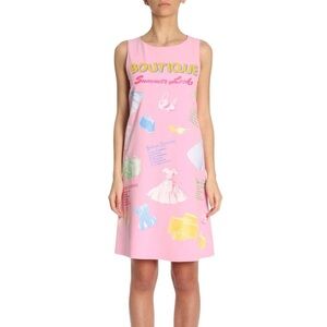 Boutique Moschino pink shift dress